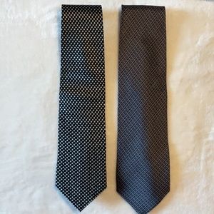 Andrew Scott & Valerie Garati 100% silk tie set of two neckties